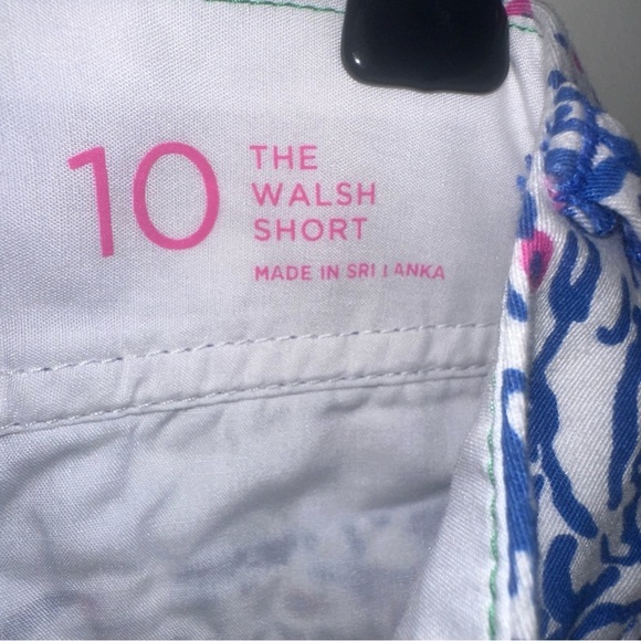 Lilly Pulitzer Blue and White Shorts size 10 The Walsh Short 100% cotton - Picture 5 of 16